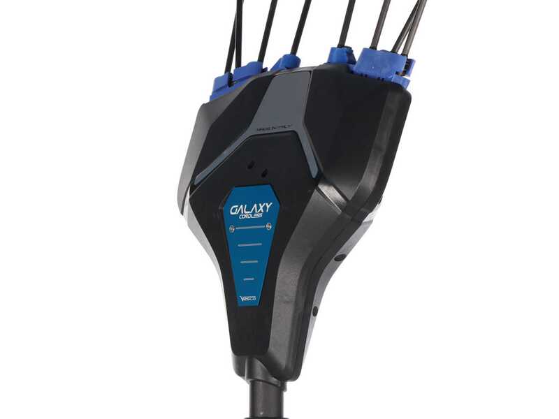 VESCO GALAXY XR21T.1 CARBON - Abbacchiatore elettrico 210/320 cm con batteria a litio 2x 21.6V 4.5Ah - Asta telescopica in carbonio