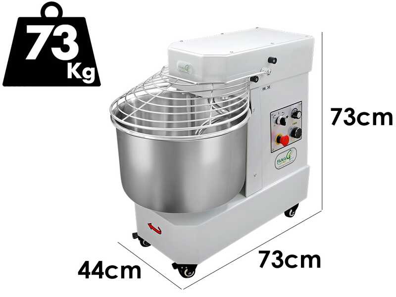 Famag IM 30/230 10 Velocit&agrave; HH - Impastatrice a spirale 30 Kg ad alta idratazione