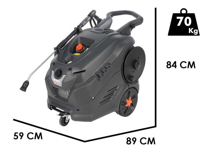 Comet New Scout Evo 160 Extra - Idropulitrice ad acqua calda professionale - 160 bar max - 600 l/h