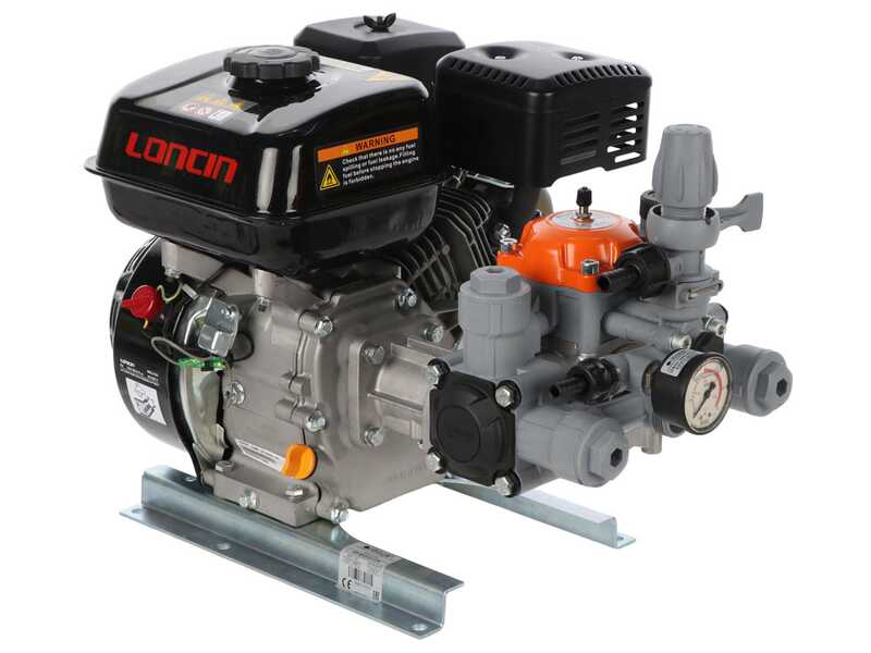 Comet MTP BPX25 PP - Motopompa per irrorazione - motore Loncin G200F - versione per acidi e prodotti chimici