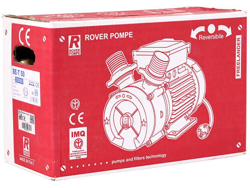 Rover BE-T 50 - Pompa elettrica da travaso in bronzo - Trifase - 400V