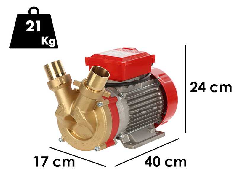 Rover BE-T 50 - Pompa elettrica da travaso in bronzo - Trifase - 400V