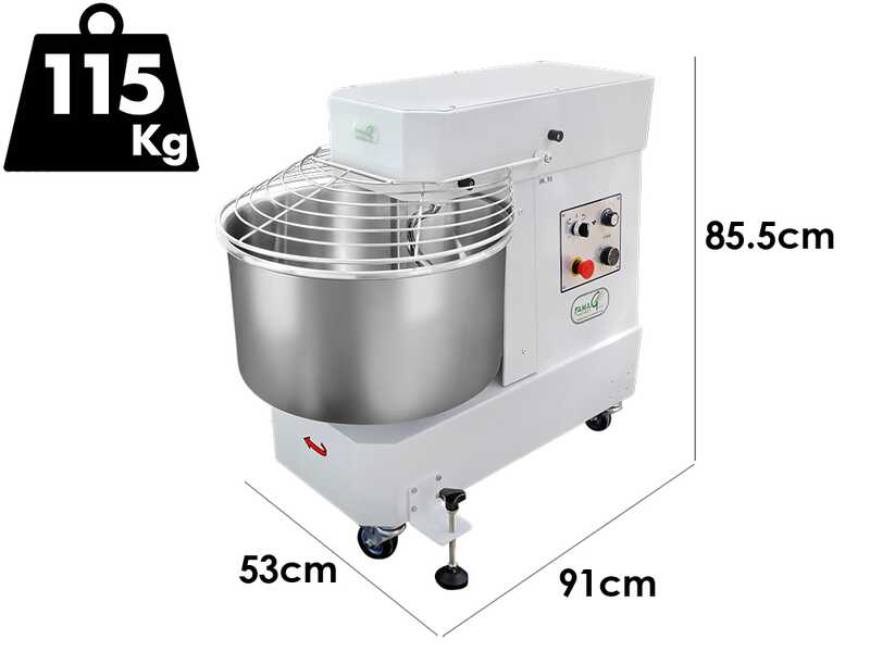 Famag IM 50/230 10 Velocit&agrave; HH - Impastatrice a spirale 50 Kg ad alta idratazione