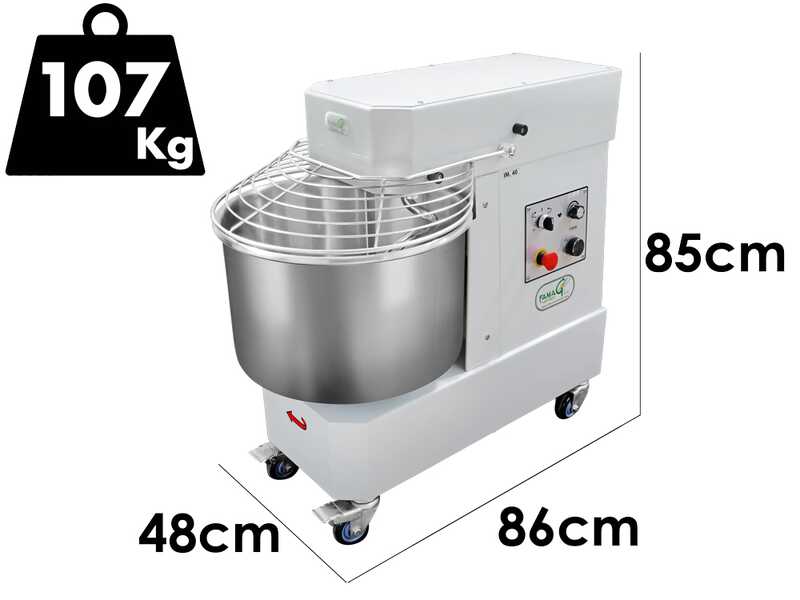 Famag IM 40/230 10 Velocit&agrave; HH - Impastatrice a spirale 40 Kg ad alta idratazione
