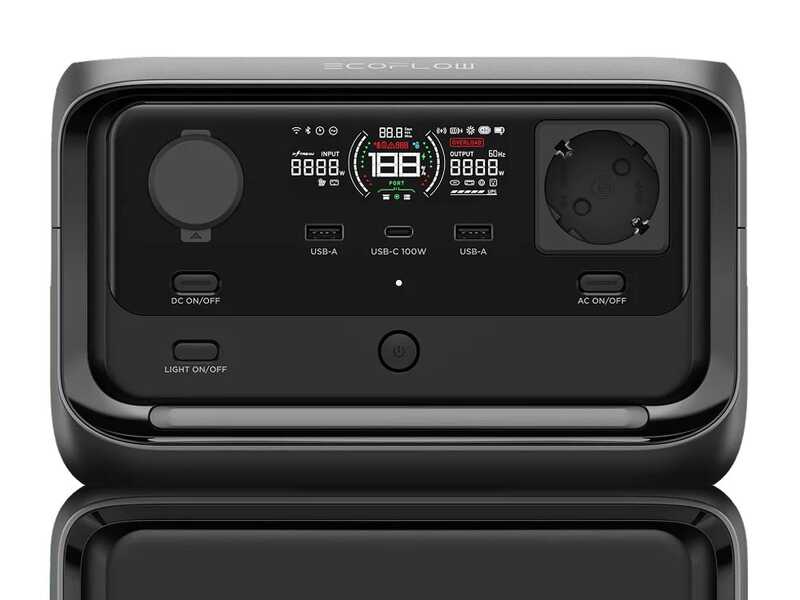 EcoFlow River 3 Max - Power Station Batteria Portatile - 600W - 572 Wh/22.4V