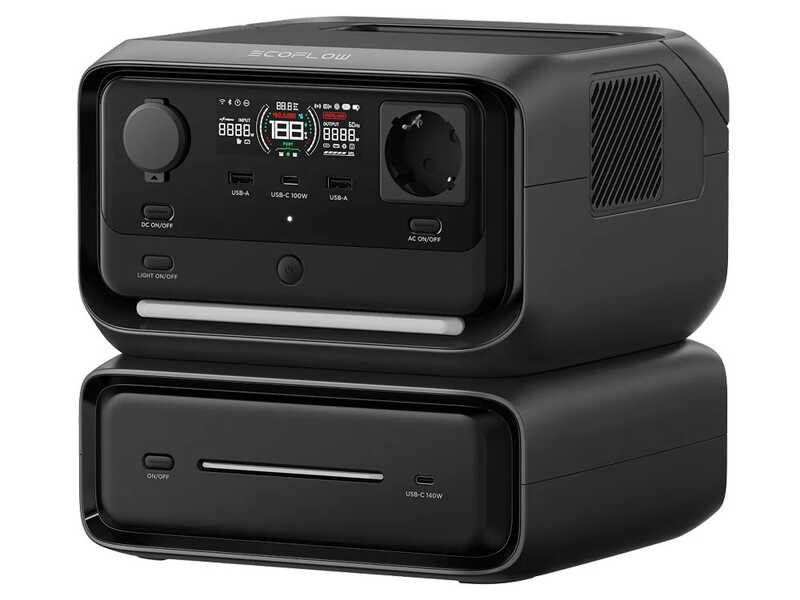 EcoFlow River 3 Max - Power Station Batteria Portatile - 600W - 572 Wh/22.4V