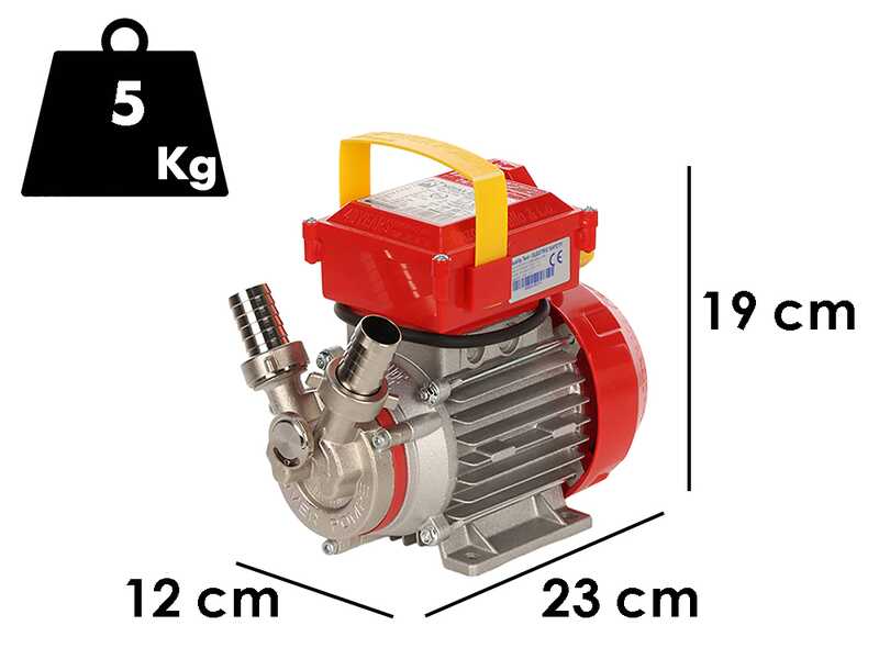 Rover Novax 25 By-Pass - Pompa elettrica da travaso in lega antiossidante - Monofase - 230V