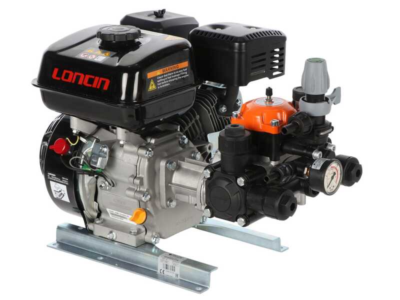 Comet MTP BPX25 PA6 - Motopompa per irrorazione - motore Loncin G200F - versione per acidi e prodotti chimici