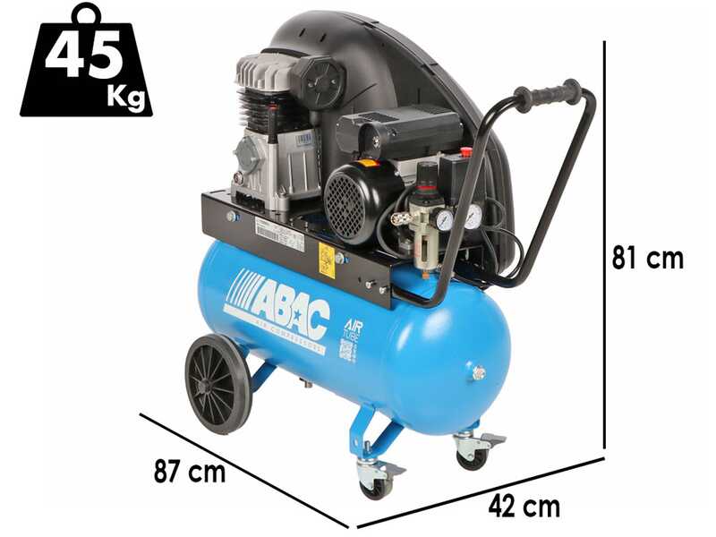 OUTLET - DA ESPOSIZIONE - ABAC EXP A29B 50 CM2 - Compressore aria elettrico monofase a cinghia - Motore 2 HP - 50 lt