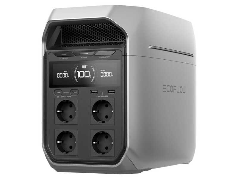 EcoFlow Delta 3 Plus - Batteria PowerStation Portatile - 1800W - 1024 Wh/51.2V