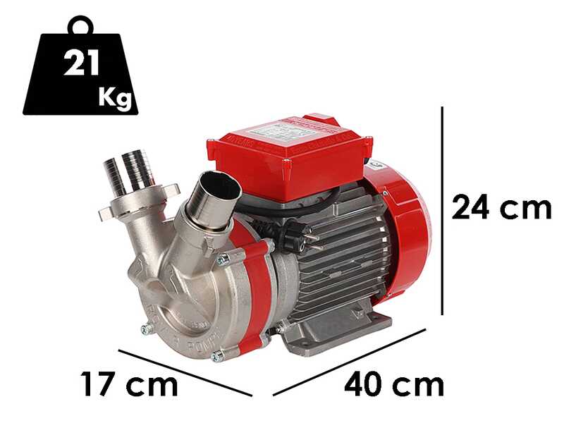 Rover Novax 50 M - Pompa elettrica da travaso in lega antiossidante - Monofase - 230V