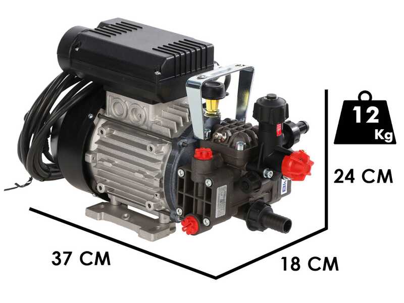 Kit motopompa elettrica da irrorazione con carrello - Annovi reverberi AR DUE EM