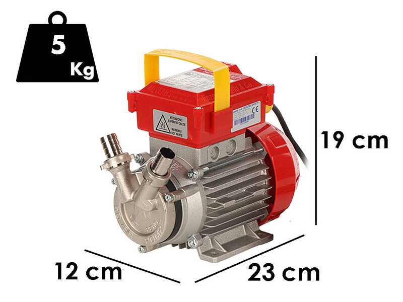 Rover Novax 20 B - 1450 rpm - Pompa elettrica da travaso - Elettropompa per liquidi caldi e birra - Monofase - 230V