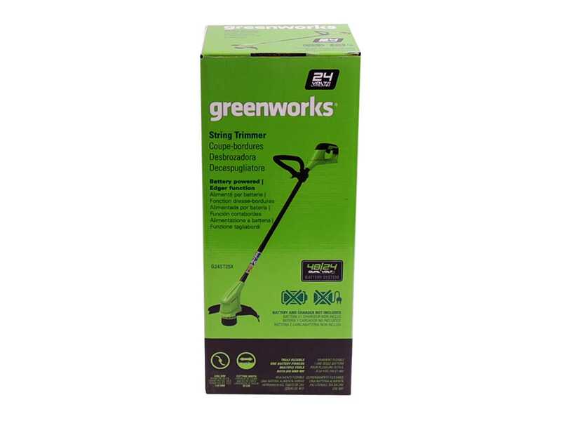 Greenworks G24ST25 - Tagliabordi a batteria - 24V 8Ah