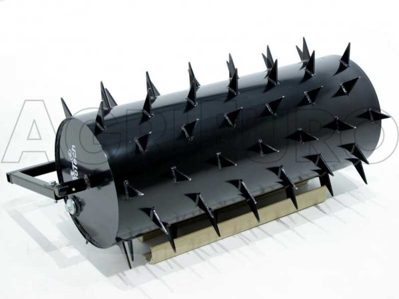Geotech - Rullo costipatore dentato 92 cm - Arieggiatore trainato in acciaio per trattorino rasaerba