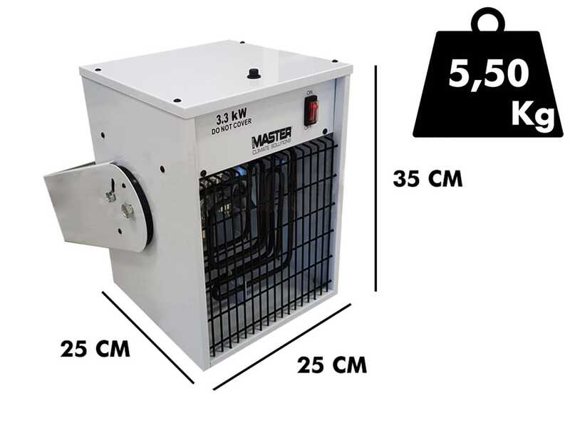 Master TR 3D - Generatore di aria calda elettrico con ventilatore - 3.3 kw - SENZA TELECOMANDO