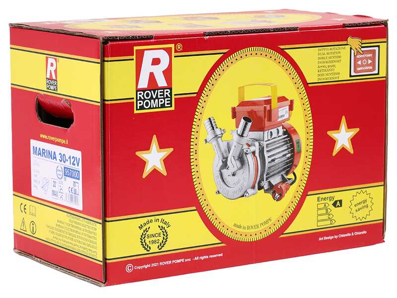 Rover Marina 30 - Pompa elettrica da travaso in bronzo - 12 V