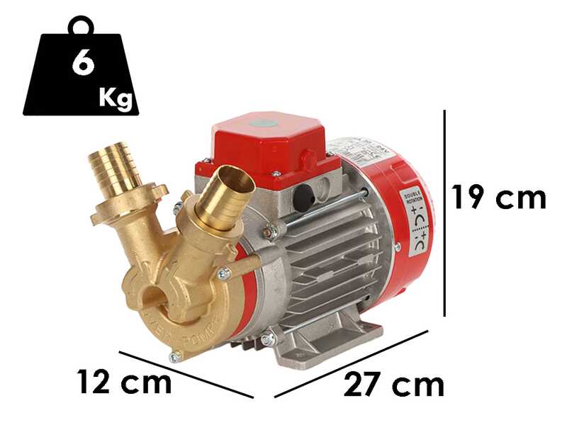 Rover Marina 30 - Pompa elettrica da travaso in bronzo - 24 V