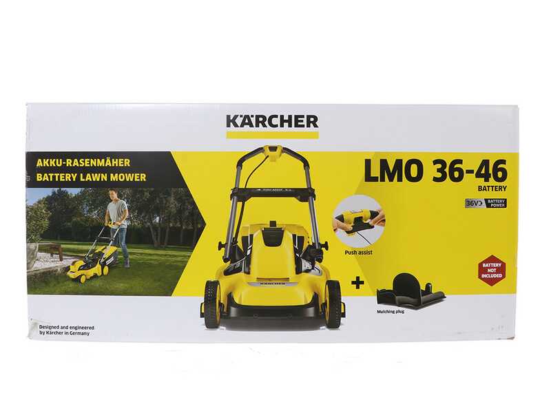 OUTLET - UTILIZZATO PER PROVA - Karcher LMO 36-46 - Tagliaerba a batteria - 36V/5Ah - Taglio 46 cm