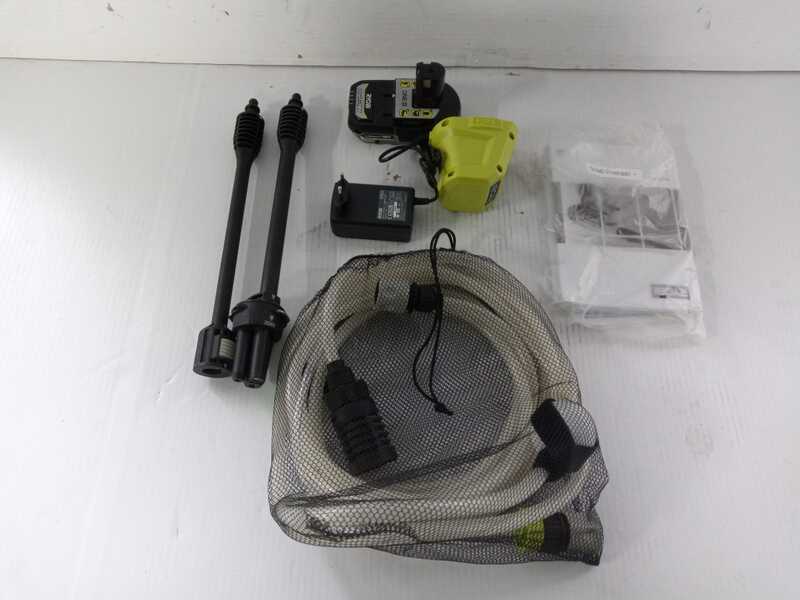 OUTLET - SENZA IMBALLO ORIGNALE - Ryobi RY18PW22A -125 EZClean - Pistola idropulitrice a batteria 18V/2.5Ah