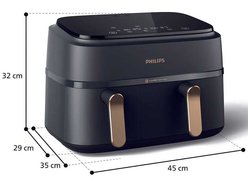 Philips Airfreyer Serie 3000 NA352/00 - Friggitrice ad aria - 9L