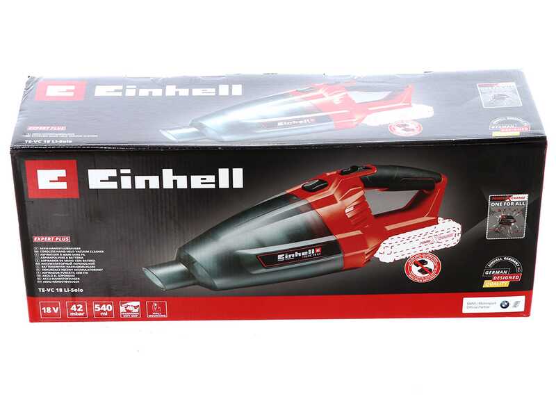 Einhell TE-VC 18 Li - Aspiratore a batteria portatile - 18V 5.2Ah
