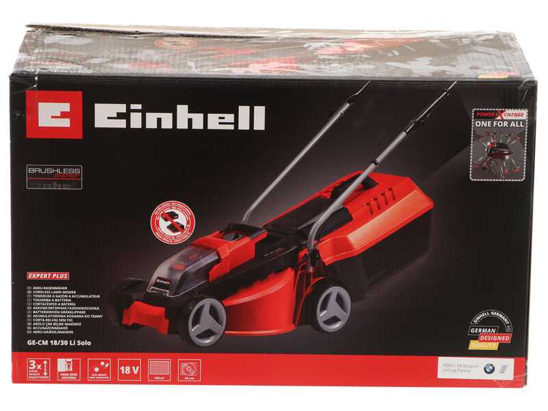 Einhell GE-CM 18/30 Li PXC - Tagliaerba a batteria -18V 5.2Ah - Taglio 30 cm