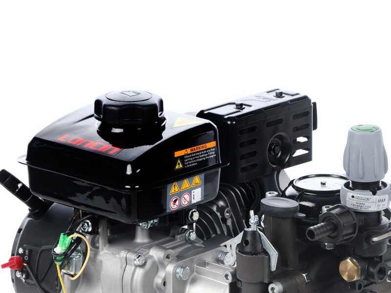 Kit motopompa a scoppio da irrorazione con carrello - Comet MC20/20 - Per prodotti chimici e acidi