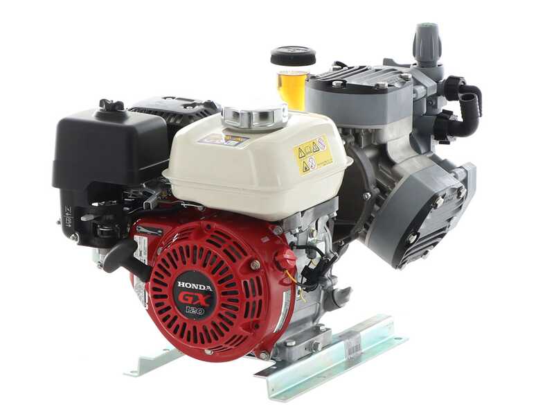 Kit motopompa a scoppio da irrorazione con carrello - Comet MTP P40/20 SC 4T - Per prodotti chimici e acidi