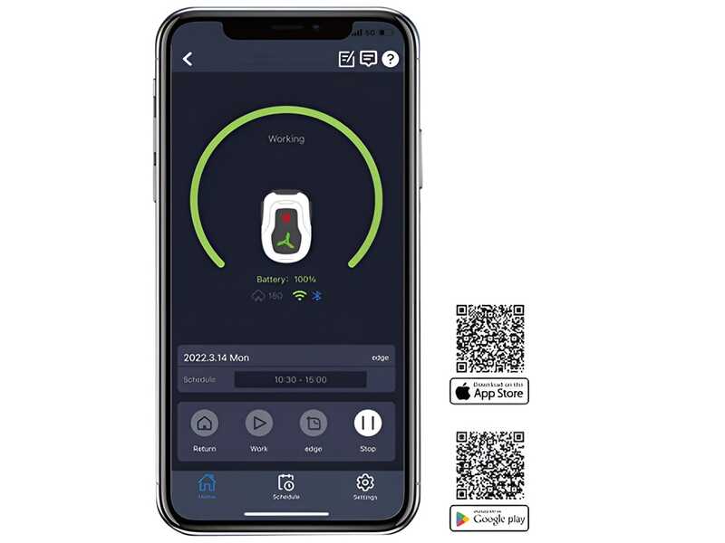 OUTLET - UTILIZZATO PER PROVA - GeoTech RMG-500 - Robot rasaerba - Con filo perimetrale