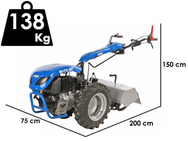 EuroMech BLITZ 80 - Motocoltivatore diesel - Kohler KD15-350 - 9.5 HP