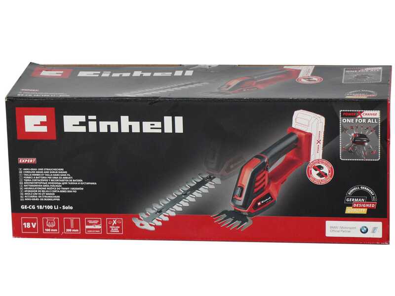 Einhell GE-CG 18/100 Li - Forbice tagliaerba a batteria - Tagliasiepi - 18V 4Ah