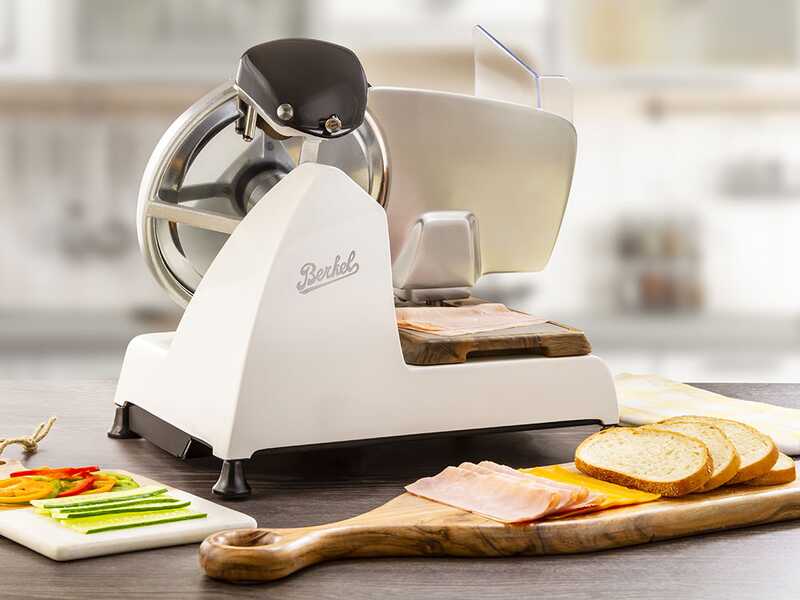 Berkel Red Line 250 Bianca - Affettatrice con lama in acciaio cromato da 250 mm