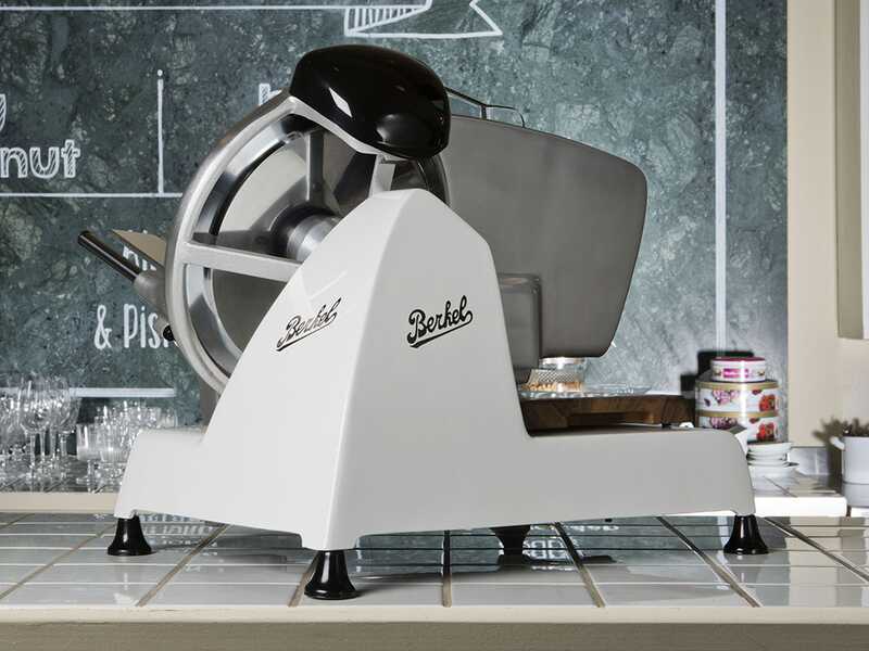 Berkel Red Line 250 Bianca - Affettatrice con lama in acciaio cromato da 250 mm