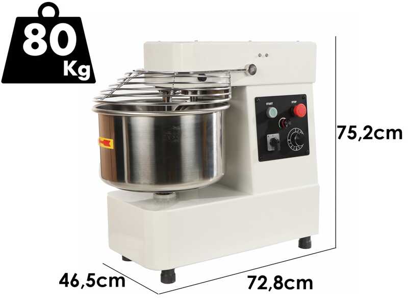 Prismafood iLine SFMC 30 VAR - Impastatrice a spirale - capacit&agrave; 25Kg - Monofase