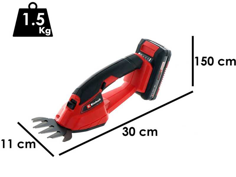 Einhell GE-CG 18/1 - Forbice tagliaerba a batteria - 18V 4Ah