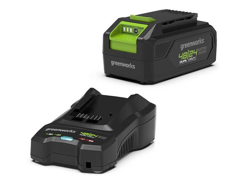 Greenworks GD48TX - Decespugliatore multifunzione a batteria - 48V 2Ah