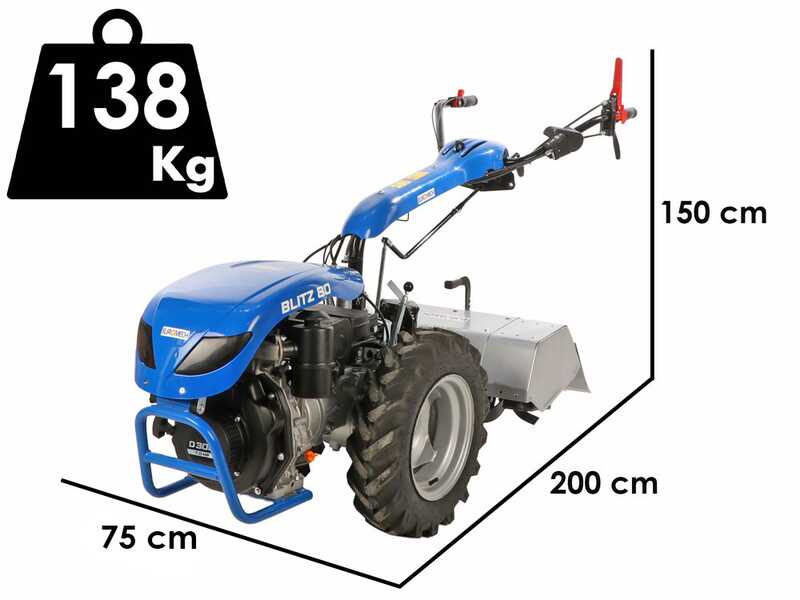 EuroMech BLITZ 80 - Motocoltivatore diesel - Yagmur D300 - 7 HP