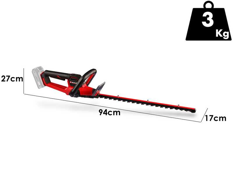 Einhell GP-CH 18/50 Li BL - Tagliasiepi a batteria - 18V 5.2Ah - Lama da 56 cm