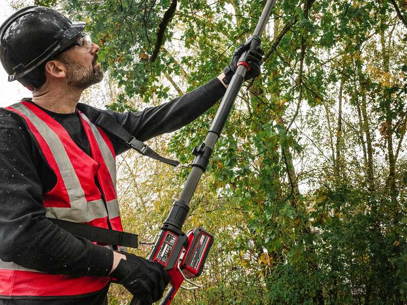 Einhell GP-HC 18/5020 Li T BL - Potatore - Tagliasiepi su asta a batteria multifunzione - 18V 4Ah