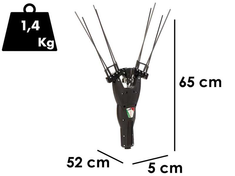 OUTLET - PICCOLI DIFETTI ESTETICI - Aima Zeus - Testa abbacchiatore universale per decespugliatori a scoppio