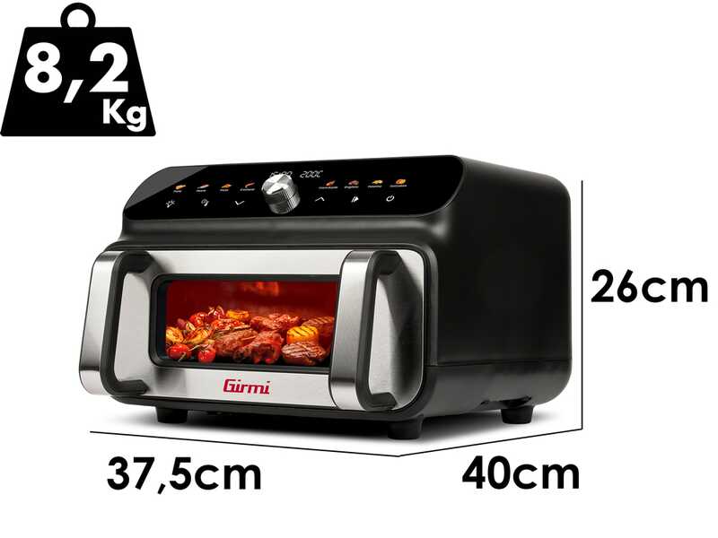 Girmi FG77 Ecofrit Grill - Friggitrice ad aria - Forno elettrico 10L