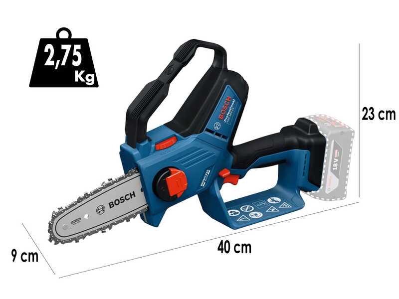 Bosch Professional  GKE 18V‑15 - Potatore manuale a batteria - 18V 4Ah