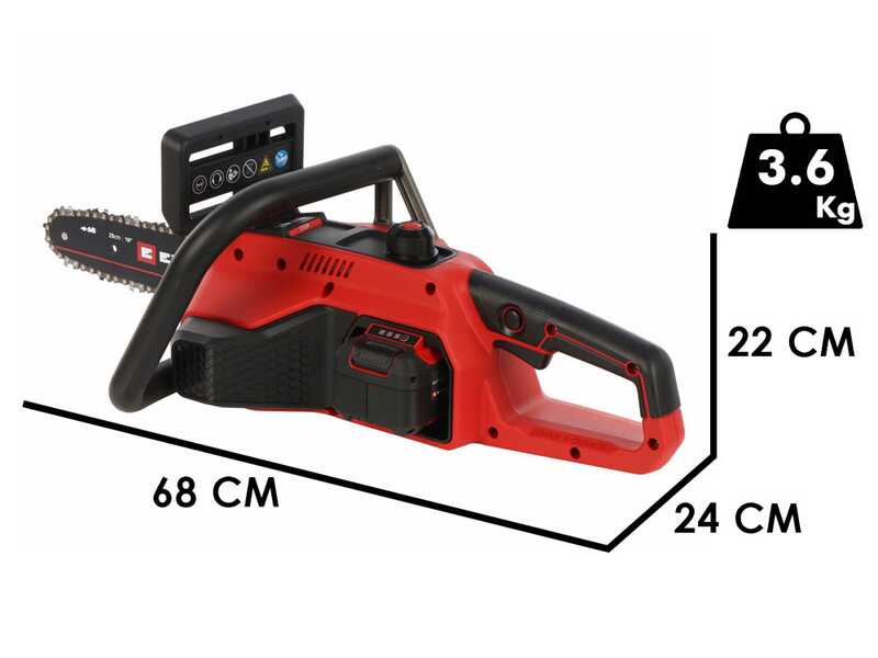 Einhell GE-LC 18/25 Li BL - Elettrosega a batteria - 18V/4Ah