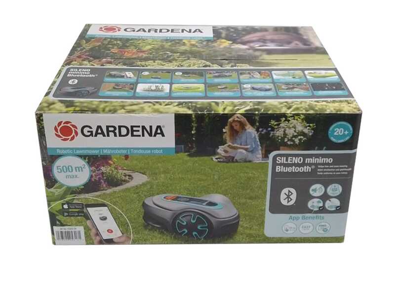 OUTLET - UTILIZZATO PER PROVA - Gardena SILENO minimo 500 - Robot rasaerba con cavo perimetrale