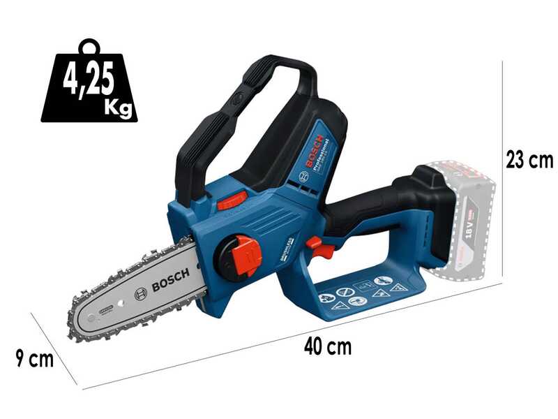 Bosch Professional  GKE 18V‑20 - Potatore manuale a batteria - 18V 12Ah