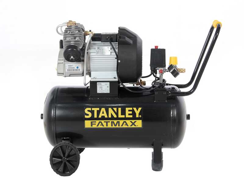OUTLET - SENZA IMBALLO ORIGINALE - Stanley Fatmax DV2 400/10/50 - Compressore aria elettrico monofase - Motore 3 HP - 50 lt