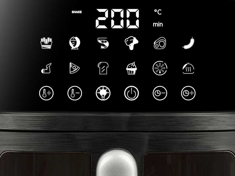 Girmi FG78 EcoFrit Black - Friggitrice ad aria 6L