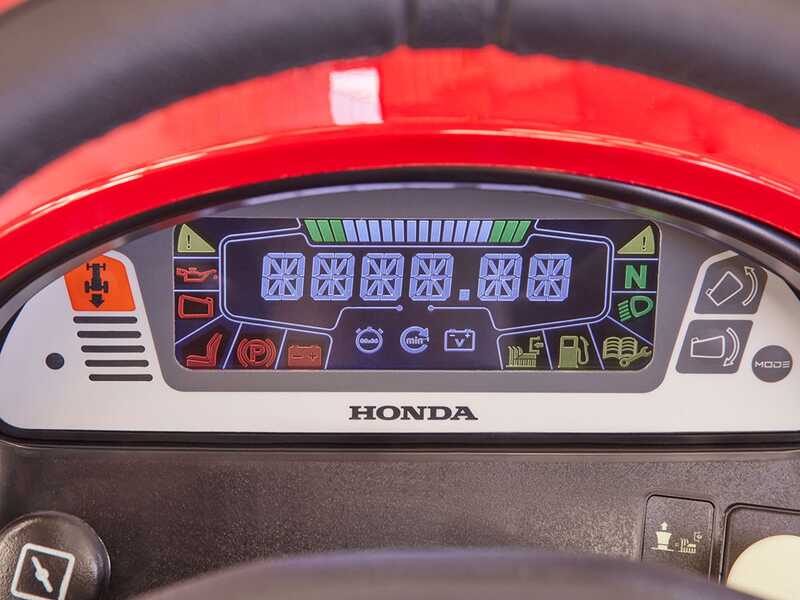 Honda HF 2417 HTE - Trattorino tagliaerba - Cambio idrostatico - Motore Honda GCV530 - Cesto di raccolta con svuotamento elettrico e mulching