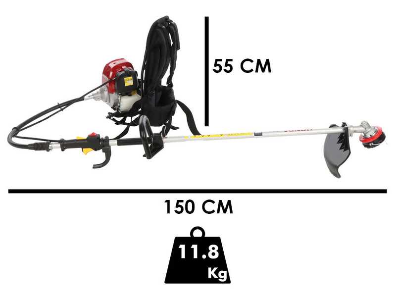 Honda UMR 450 T - Decespugliatore a benzina 4 tempi zainato - GX50